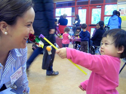 A member volunteers with us at a local Head Start.